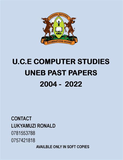 Full Download Uneb Uce Computer Past Papers Free E Book Online