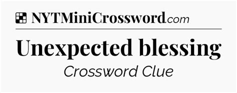 Unexpected Blessing Nyt