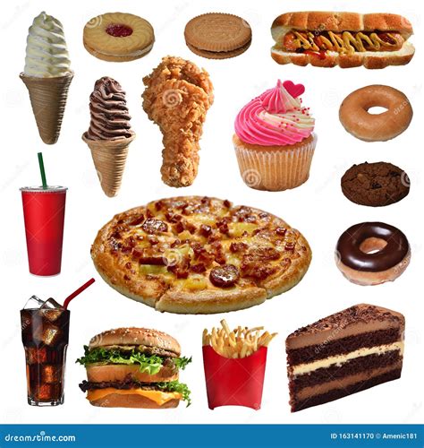 Unhealthy Food Collage