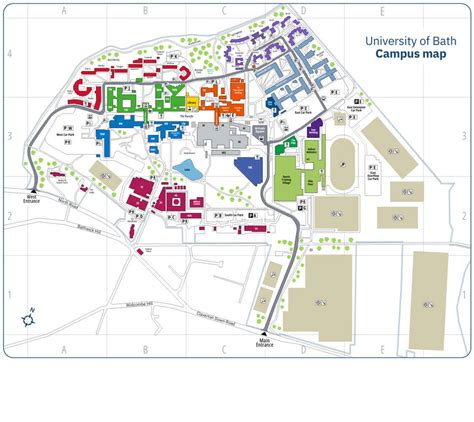 Uni Of Bath Campus Map