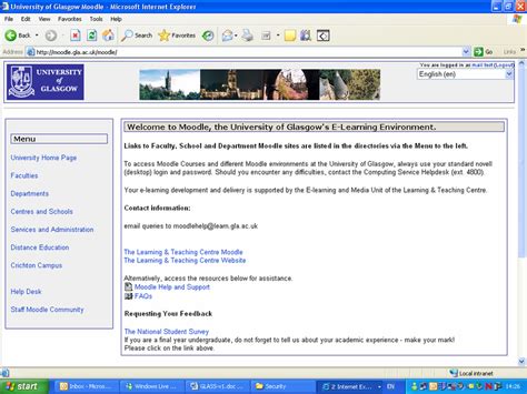Uni Of Glasgow Moodle
