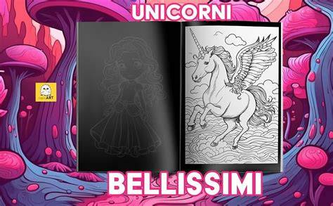 unicorni libro da colorare per bambini eta 4 9 un
