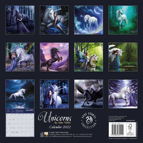 Read Online Unicorns By Anne Stokes Wall Calendar 2018 Art Calendar 