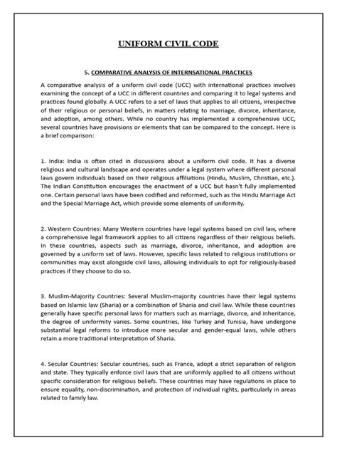Uniform Civil Code Pdf