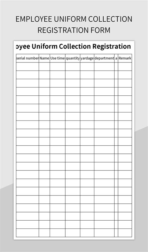 Uniform Issue Form Template