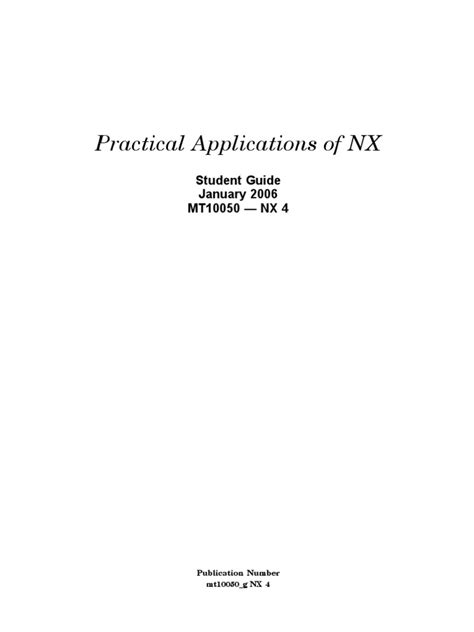 unigraphics nx4 manual