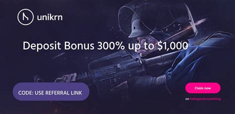 unikrn casino bonus code