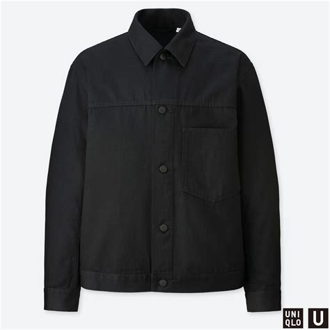 uniqlo u black denim jacket bkmm luxembourg