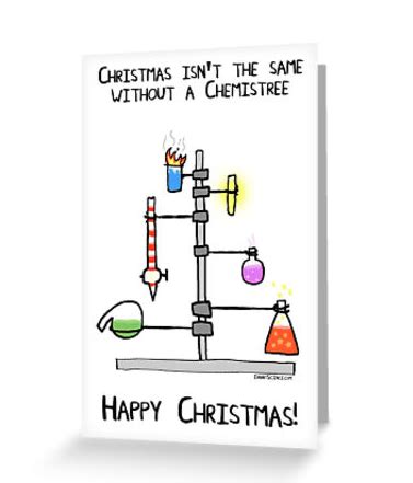 Unique And Fun Science Christmas Cards For Science Science Christmas Card - Science Christmas Card