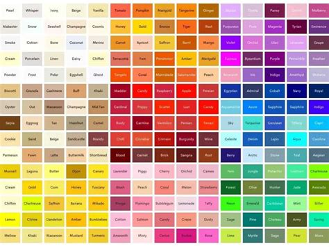 unique color names