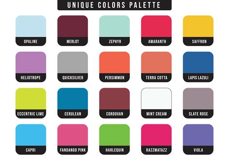unique colors