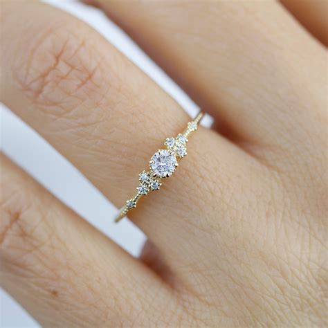 Unique Simple Gold Engagement Rings