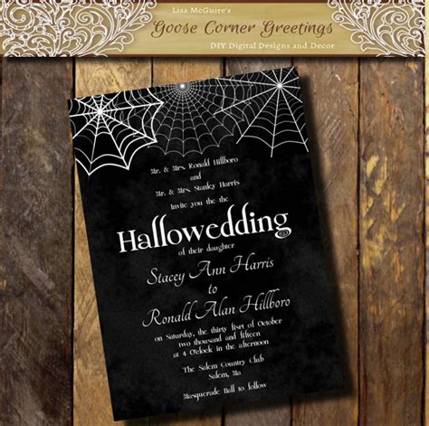 Unique Wedding Invitations Halloween