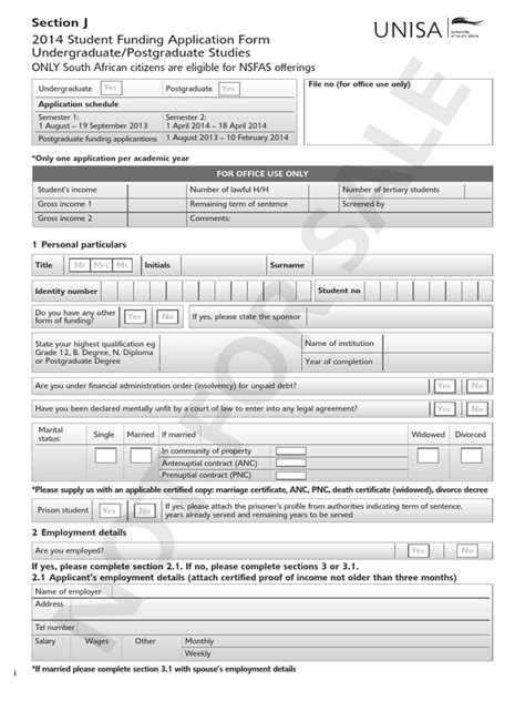 unisa application forms for 2014 closing date