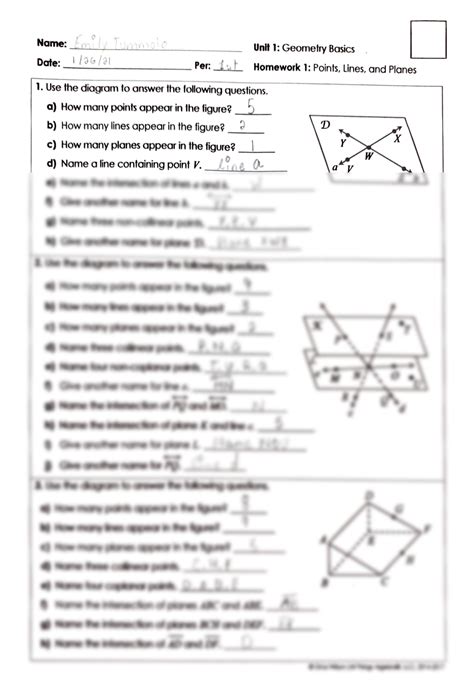 Unit 1 Geometry Basics Mrdreeves Weebly