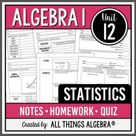unit 12 statistics review answer key