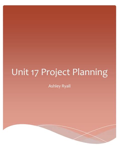 unit 17 project planning p4 prezi