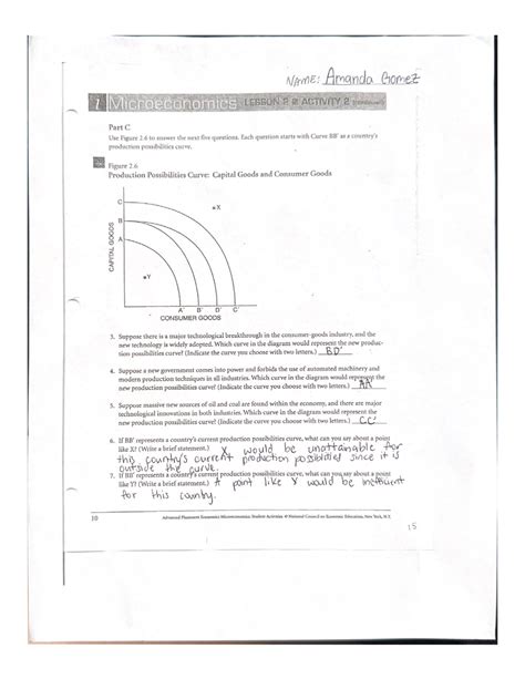 Unit 2 Microeconomics Lesson 2 Activity 12 Pc Mac