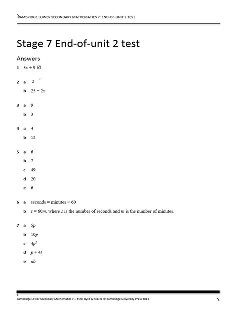 Unit 2 Test Answers Solutions Upper Intermediate