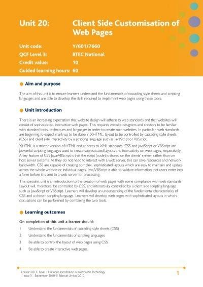 Unit 20 Client Side