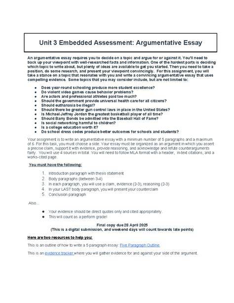 unit 3 embedded assessment 1 springboard answers