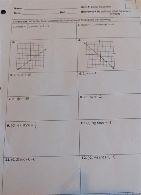 Unit 4 Linear Equations Answer Key Gina Wilson Pdf Download