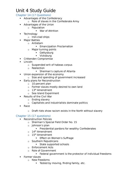 Unit 4 Study Guide Key Earth Science