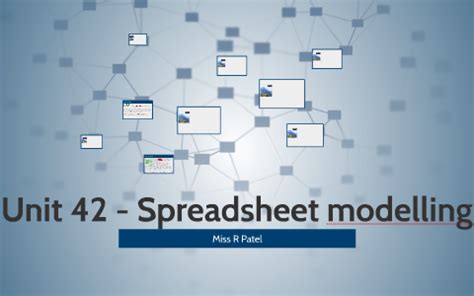 Unit 42 Spreadsheet Modelling P9