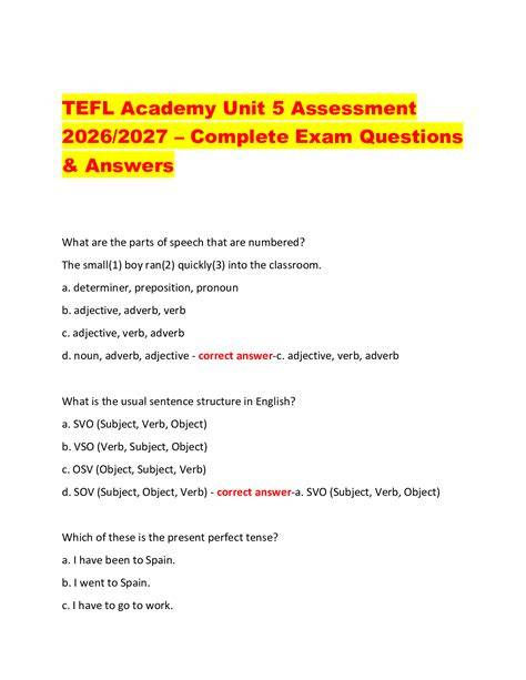 unit 5 assessment answers
