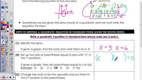 Unit 6 Quadratic Functions And Their Algebra Emathinstruction Unit 6 Worksheet 4 Answer Key - Unit 6 Worksheet 4 Answer Key