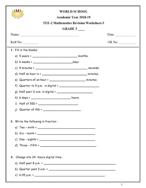 Unit 6 Revision Worksheet With Answers 1 Pdf Unit Vi Worksheet 1 Answers - Unit Vi Worksheet 1 Answers
