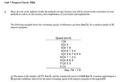 Unit 7 Progress Check Frq Answers