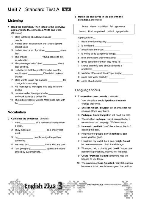 Unit 7 Test Form B Geometry Answers
