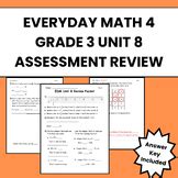 Unit 8 Written Assessment Everyday Math Test