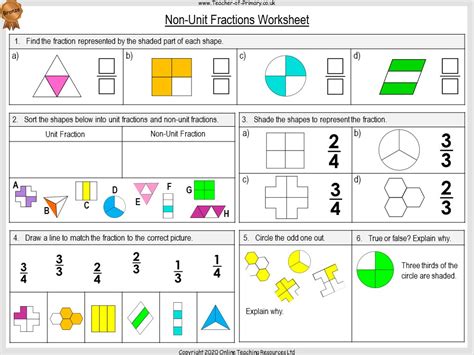 Unit And Non Unit Fractions Worksheets Year 3 Fractions Homework Year 3 - Fractions Homework Year 3