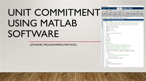 Unit Commitment Problem Matlab Source Code
