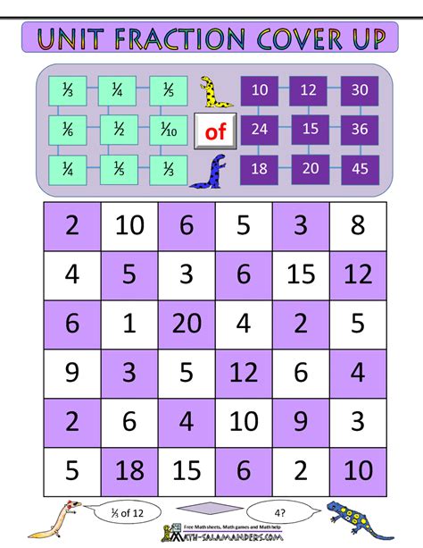 Unit Fraction Multiples Math Games Legends Of Learning Multiples Of Unit Fractions - Multiples Of Unit Fractions