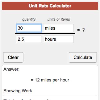 Unit Rate Calculator Online Calculator Byjuu0027s Unit Rate With Fractions - Unit Rate With Fractions