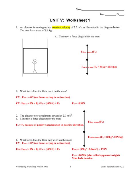 Unit Vi Worksheet 1 Physics Answer Key 8211 Unit Rate Worksheet With Answer Key - Unit Rate Worksheet With Answer Key