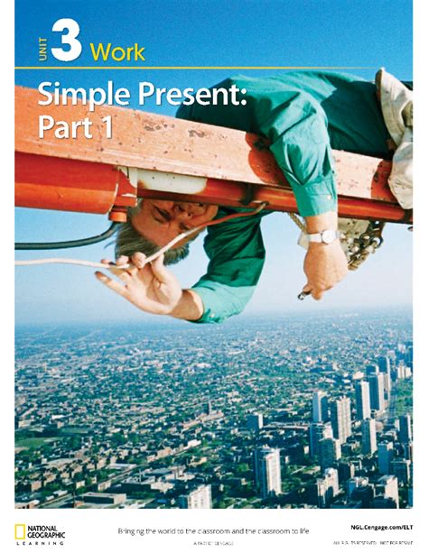Unit Work Simple Present Part 1 Cengage Learning