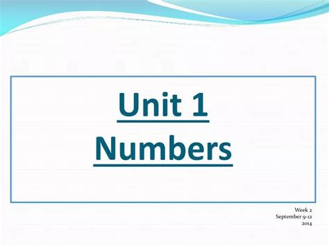 Download Unit 1 Numbers 1 Pc Mac 