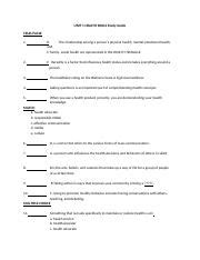 Full Download Unit 1 Skills Study Guide 