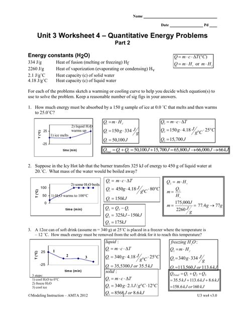 Download Unit 3 Worksheet 4 Quantitative Energy Problems 