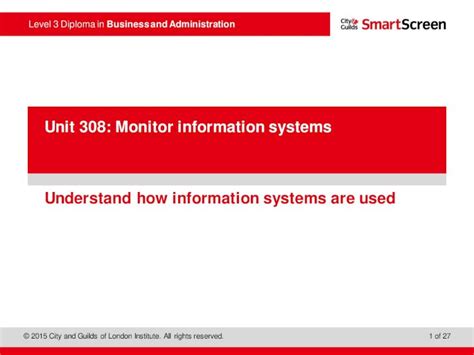 Full Download Unit 308 Monitor Information Systems 