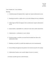 Download Unit 4 Problem Set 1 Assignment Nt1230 