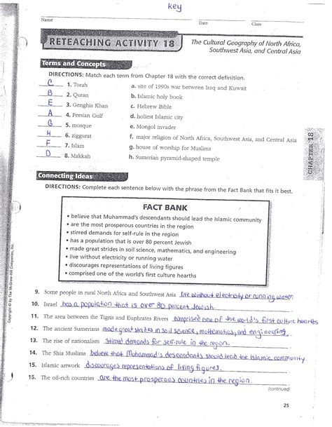 Read Unit 6 Chapter 23 Reteaching Activity 