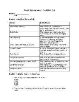 Download Unit 8 Geography Challenge Answers 