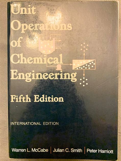 Read Unit Operation For Chemical Engineering By Mccabe Smith 