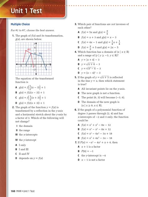 Read Unit Test Chap 1 Precalc Tripod 