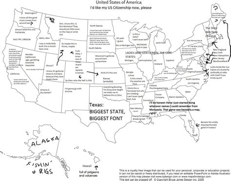 United States Map Filled In By Foreigner